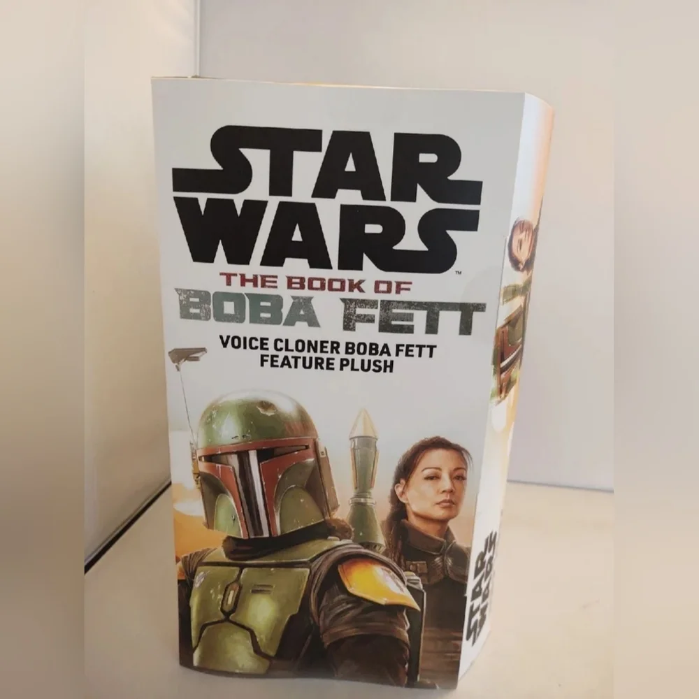 Star Wars The book of Boba Fett Voice Cloner Boba Fett Feature Plush NWT